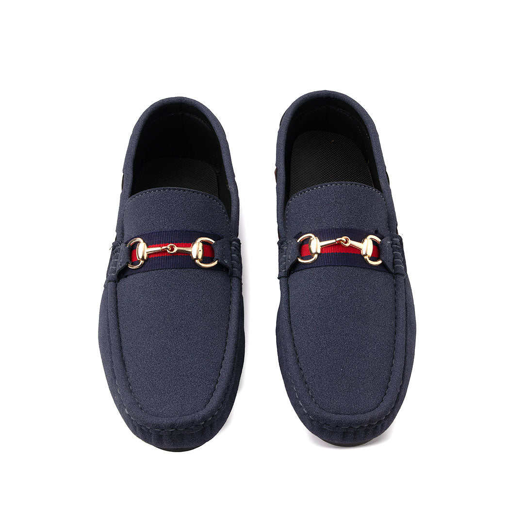 Best Navy Suede Loafer - AY-098