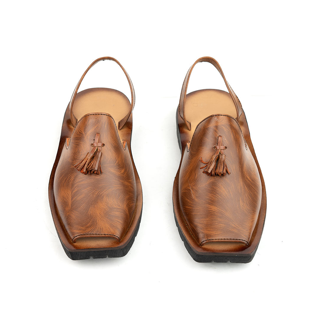 Handmade Leather Classic Brown Sandal - SR-242