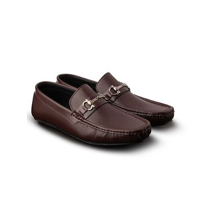 Brown Dotted Driving Moccasins - AY-010