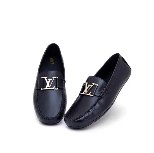 The Black Buckle Loafers - AY-021