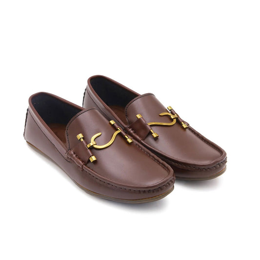S BROWN LOAFERS - AY-091