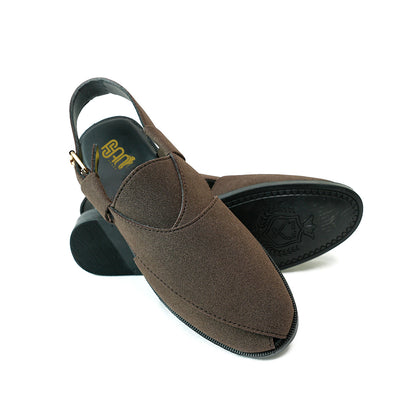 Handmade Leather Classic Brown Sandal - SR-068