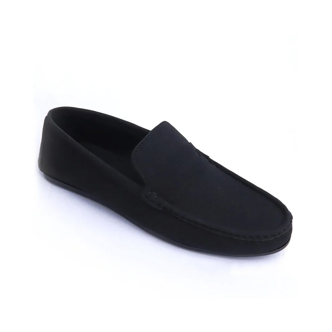 Black Casual Suede Loafers - AY-044