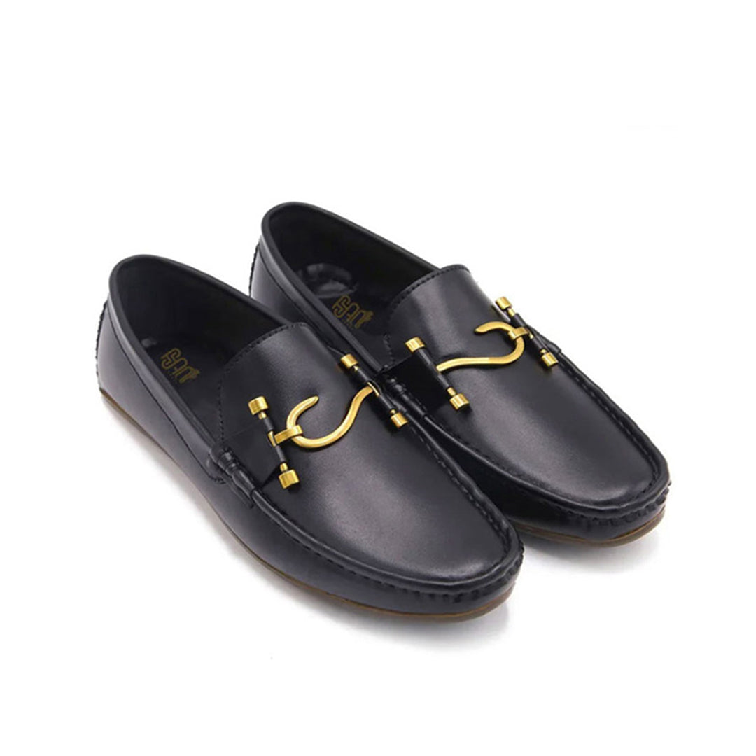 S BLACK LOAFERS - AY-092