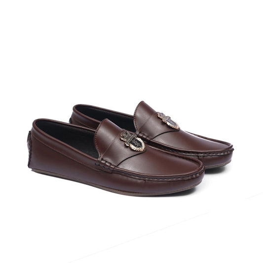 BILI BROWN LOAFFERS - AY-094