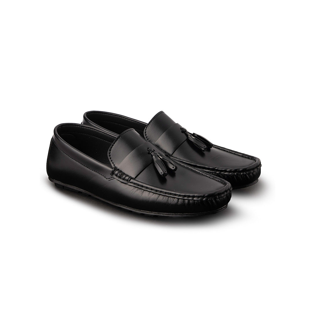 New Tussle Black Loafers - AY-095