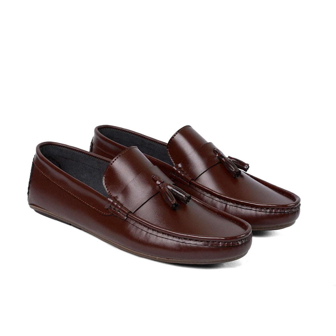 New Tussle Dark Brown Loafers - AY-096