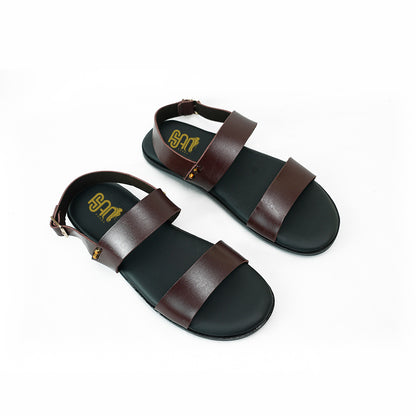 Handmade Leather Classic Brown Sandal - SR-062