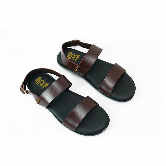 Handmade Leather Classic Brown Sandal - SR-062