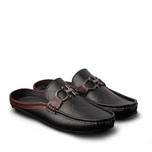 New Textured Backless Loafer AY-101