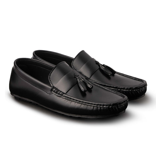 New Tussle Black Loafers - AY-095