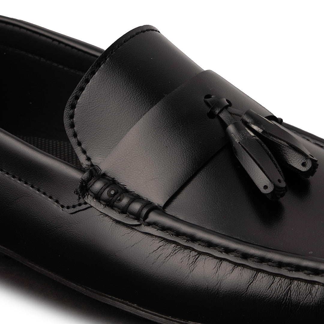 New Tussle Black Loafers - AY-095
