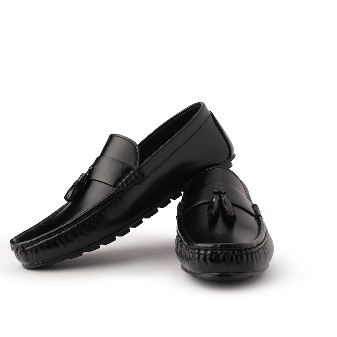New Tussle Black Loafers - AY-095