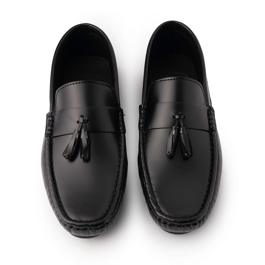 New Tussle Black Loafers - AY-095