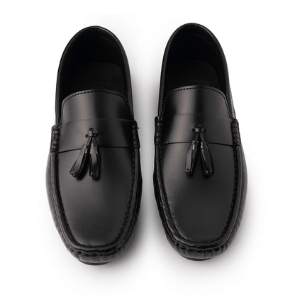 New Tussle Black Loafers - AY-095