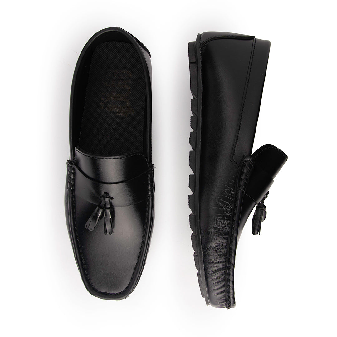 New Tussle Black Loafers - AY-095